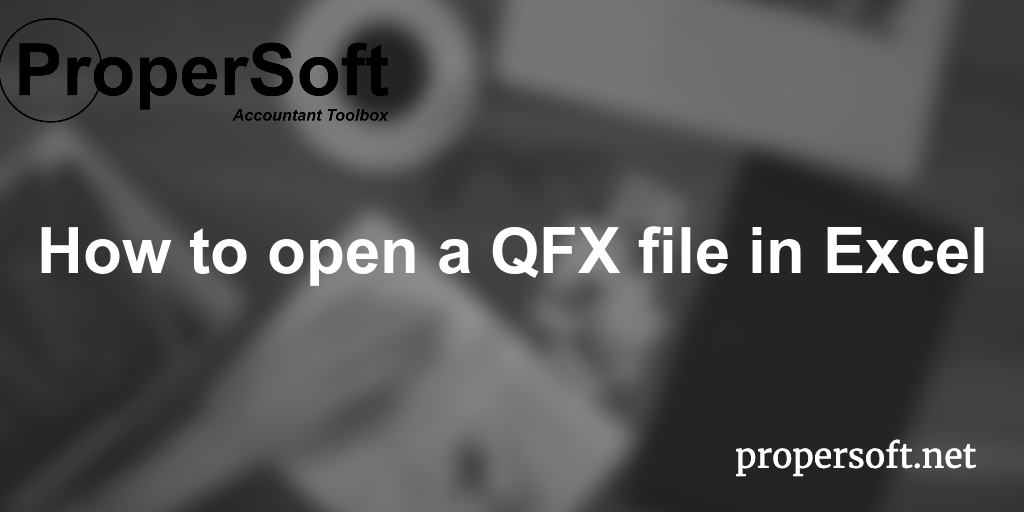 qfx to excel